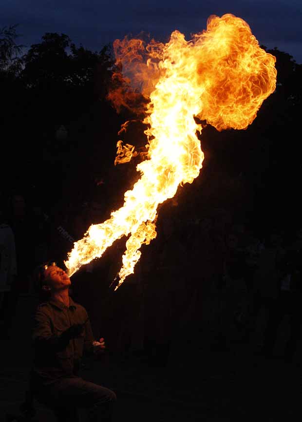 Fire Eating in the City