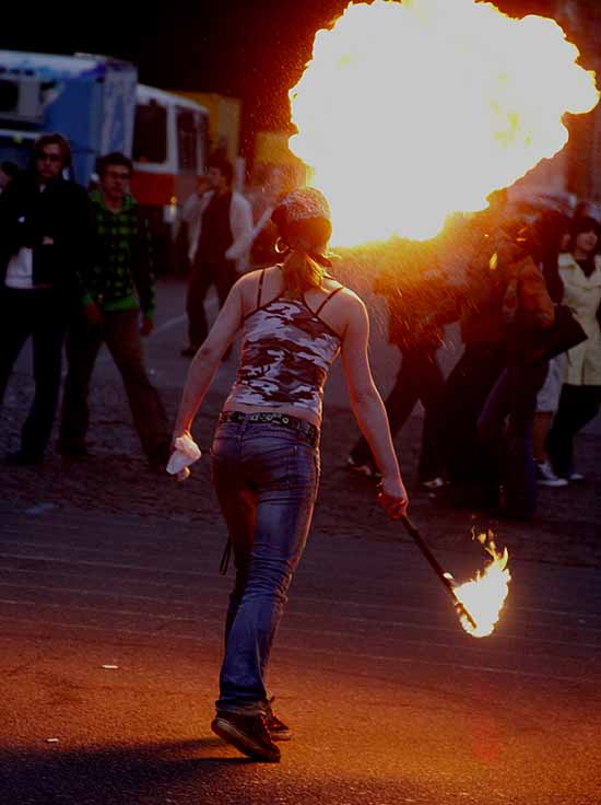 Fire Eating in the City