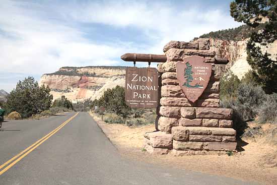 Eastern Entrance to Zion National Park