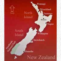 A Map of New Zealand